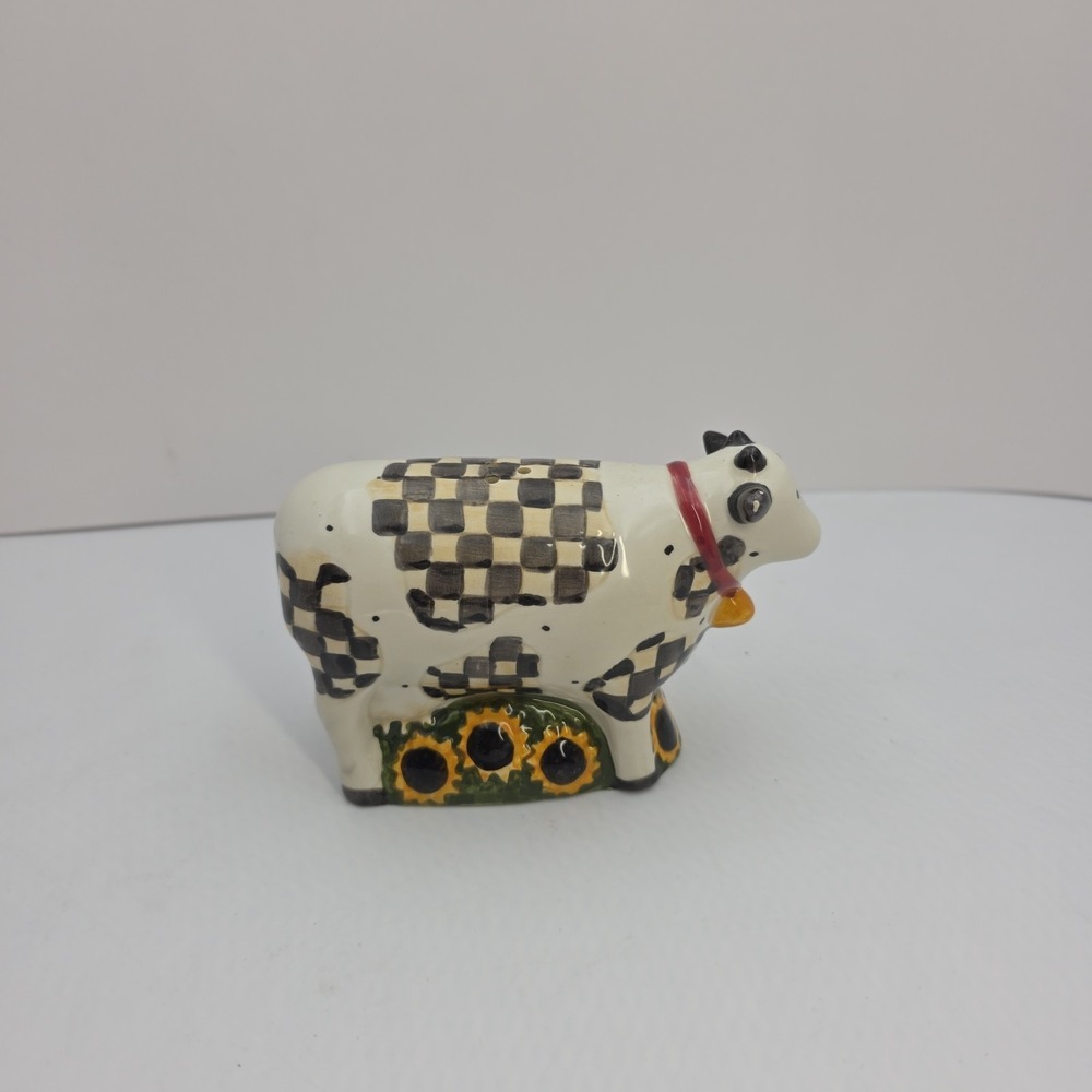 Debbie Mumm Sakura Cow Chicken Salt Pepper Shakers Farm Country Kitchen Set NOTE - Picture 6 of 16